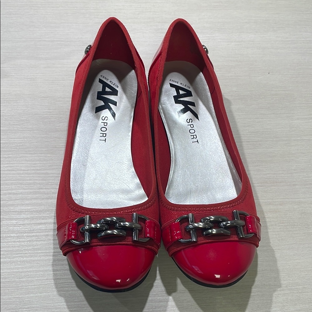 Anne Klein Alexa Ballet Red Flat
